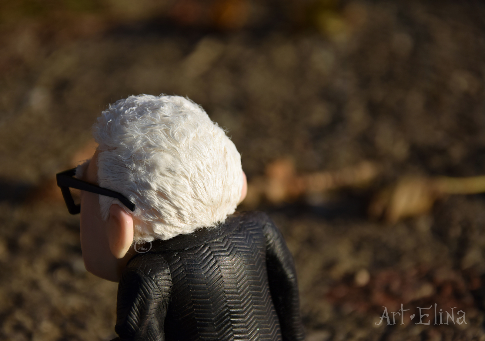 Carl Fredricksen from polymer clay, cartoon character Up - My, Polymer clay, Figurines, Carl Fredriksen, Longpost