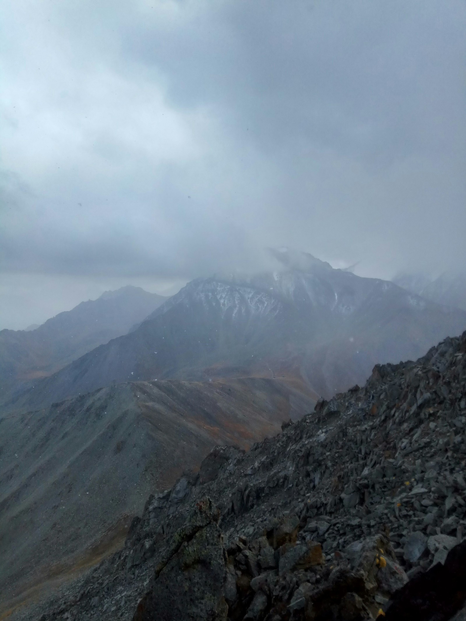 Photo from the big Almaty Peak - My, Almaty, The mountains, Kazakhstan, Landscape, Cold, Longpost, Video