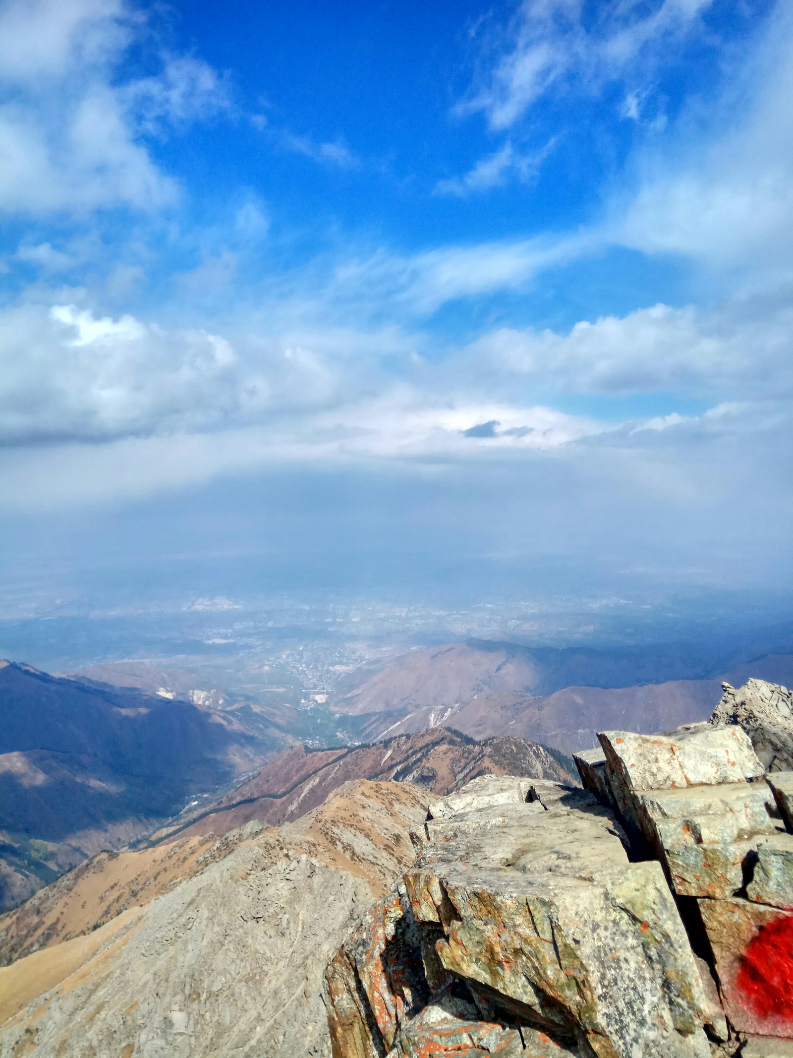 Photo from the big Almaty Peak - My, Almaty, The mountains, Kazakhstan, Landscape, Cold, Longpost, Video