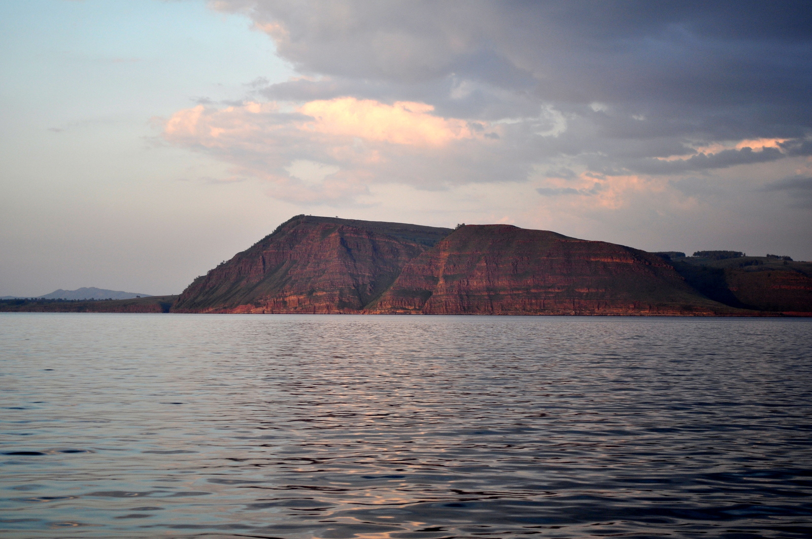 Закат на Красноярском водохранилище - Закат, Красноярский край, Фотография, Моё, Длиннопост