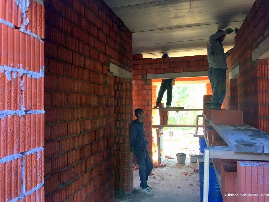 We build your house in 90 days. 43-59 days (18.09-24.09). Brick work completed - My, Home construction, My house, New building, Bricks, My, The photo, Kazan, Video, Longpost