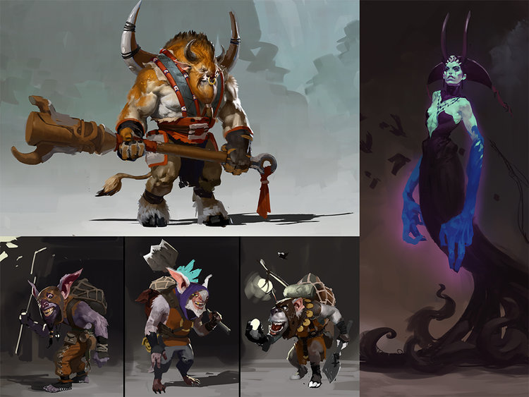 Dota 2 concept art - Dota 2, Dota 2 Art, Longpost, In contact with, Honestly stolen