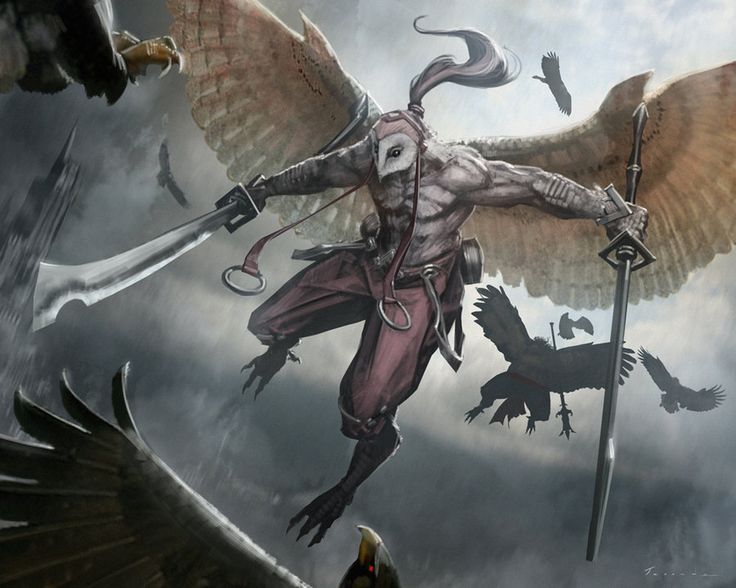 Has anyone seen an anatomically correct birfolk drawing? - Fantasy, Aliens, Birdfolk, Drawing, Stereotypes, Longpost