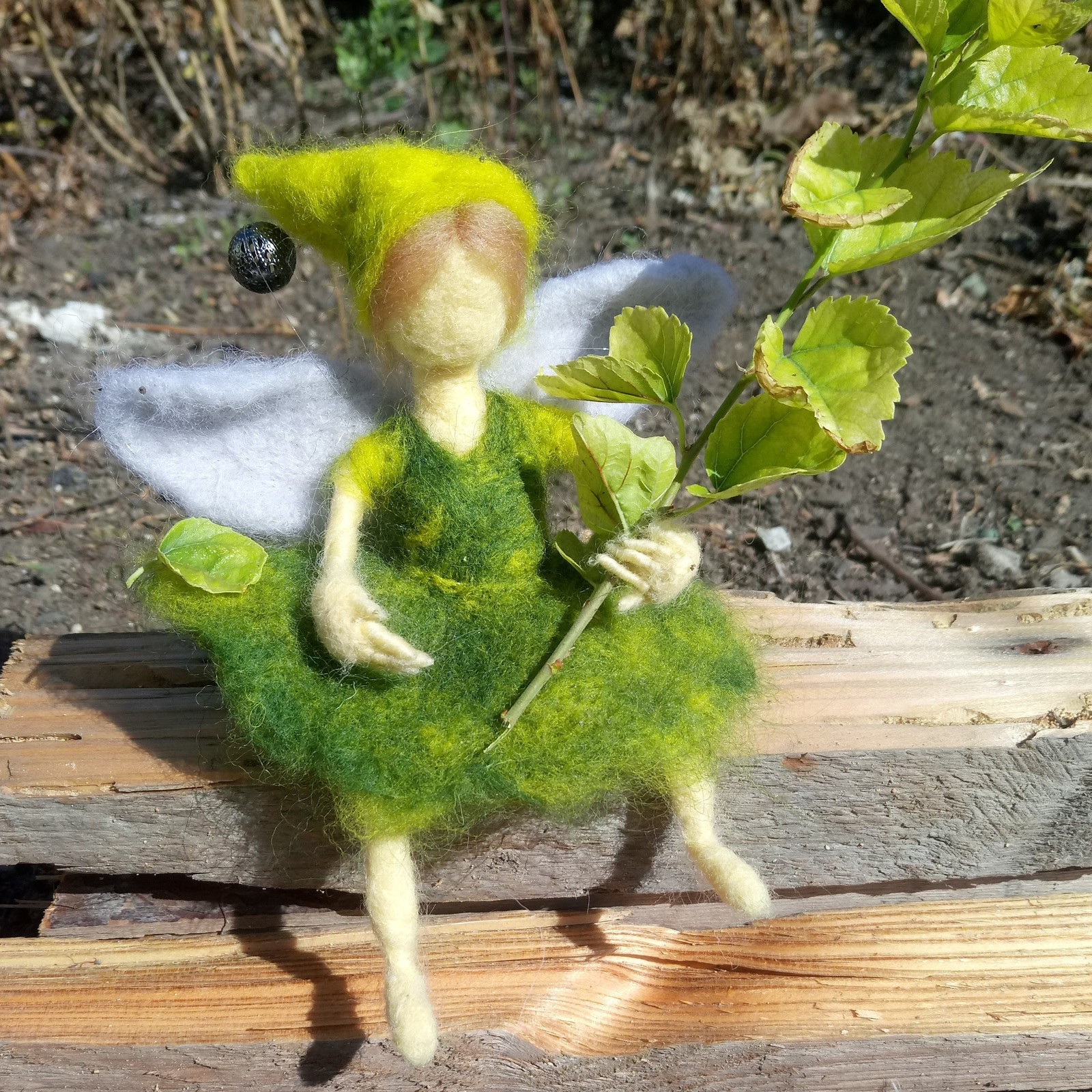 Ideas for crafts in a wool garden - My, Needlework without process, Dry felting, Crafts, Wallow, Fairy, Longpost