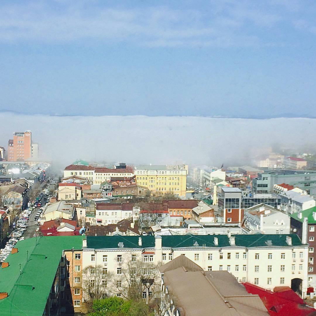 Foggy morning - My, Fog, Vladivostok