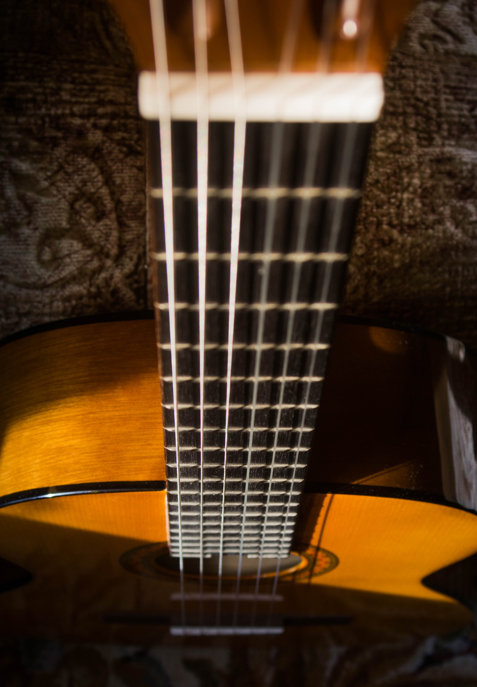 Yamaha C40 - My, Guitar, The photo, Screensaver, Nikon d3000, Yamaha, House, Cosiness, Strings, Longpost