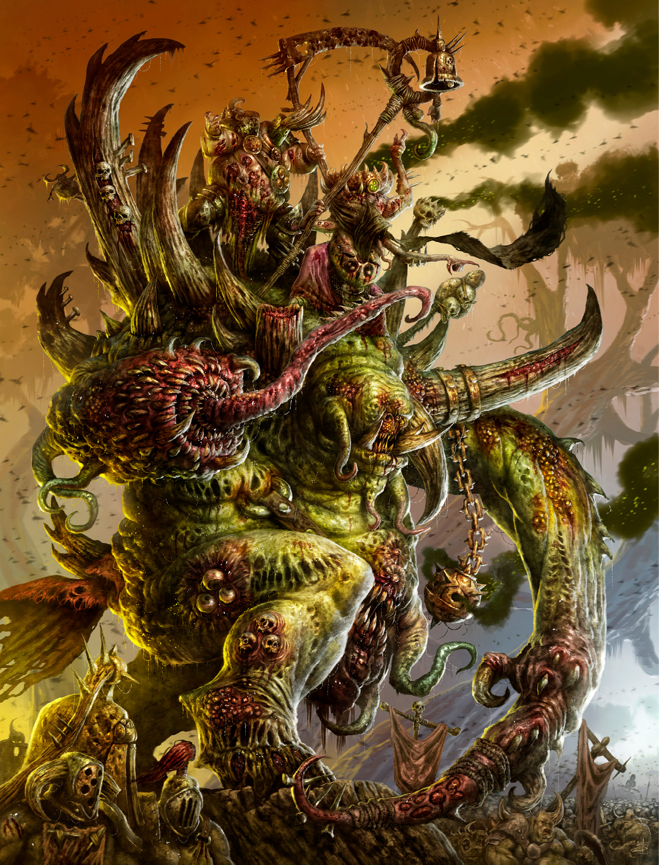 Glottkin - Warhammer: age of sigmar, , , Art, Nurgle