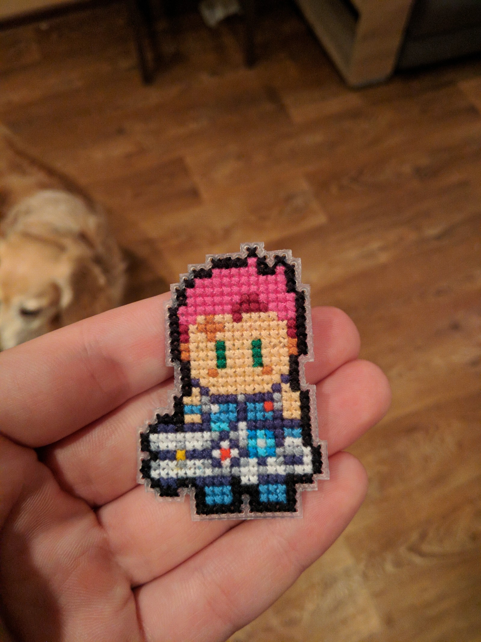 Zarya - My, Overwatch, Embroidery, Zarya, Icon