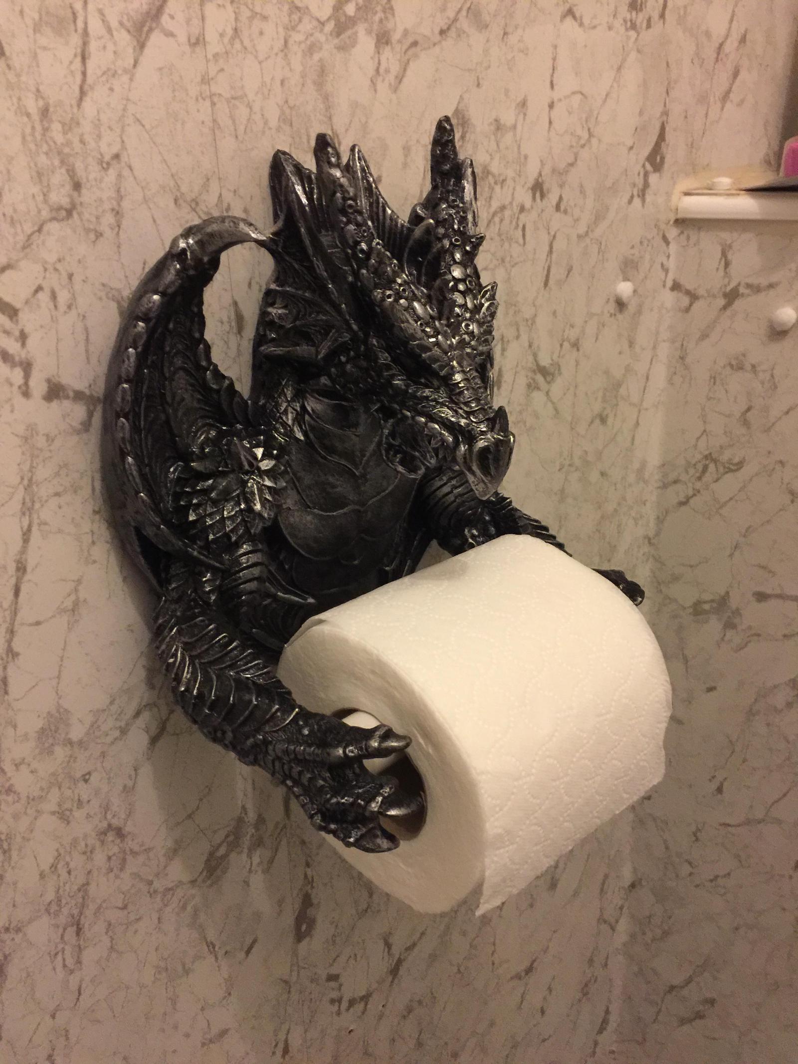 dragon on throne - The photo, Toilet, The Dragon, Toilet paper