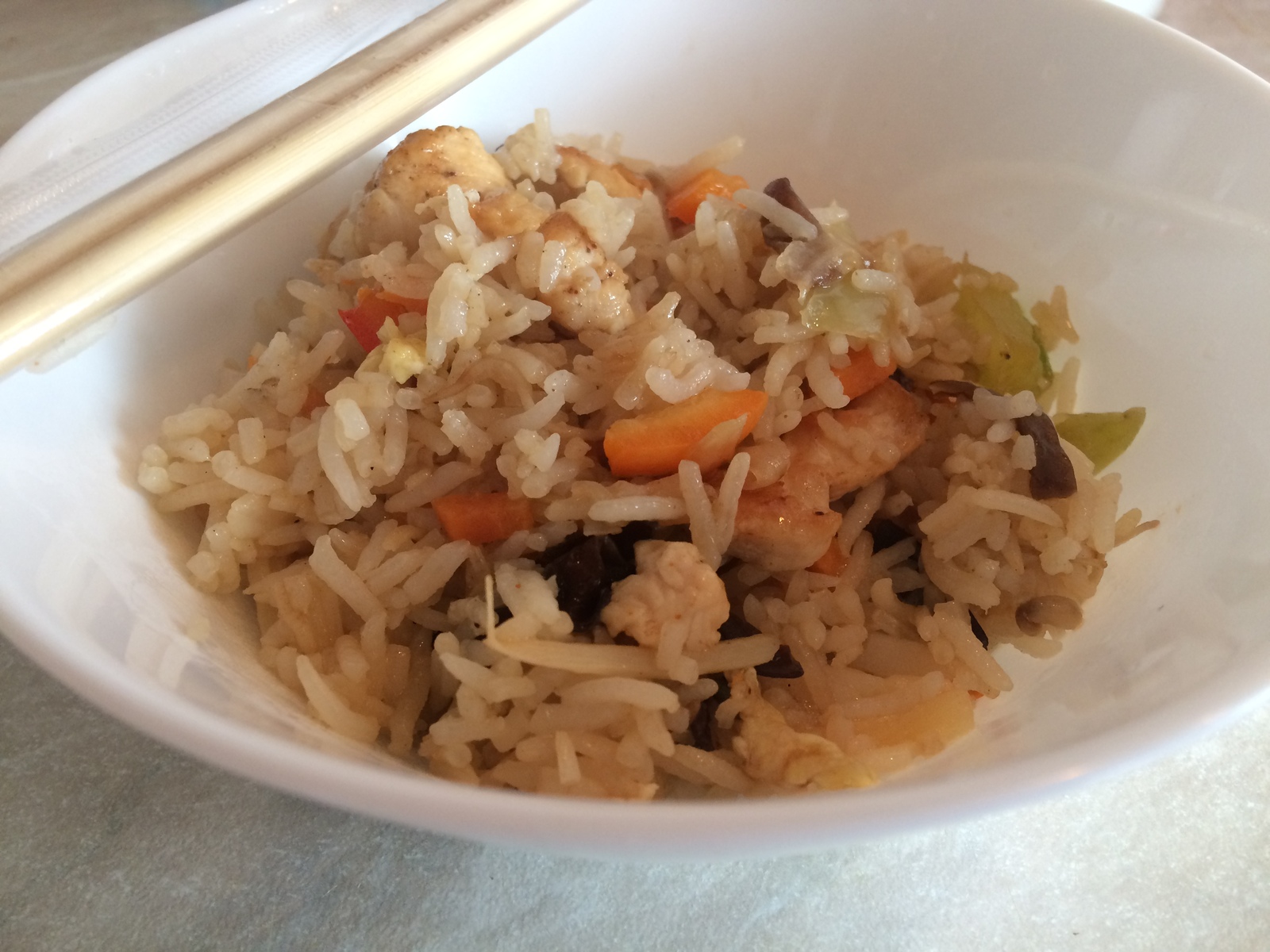 Fried rice with chicken and vegetables (a la stir fry) - My, Preparation, Food, , Hen, My, Recipe, Longpost, Asian food