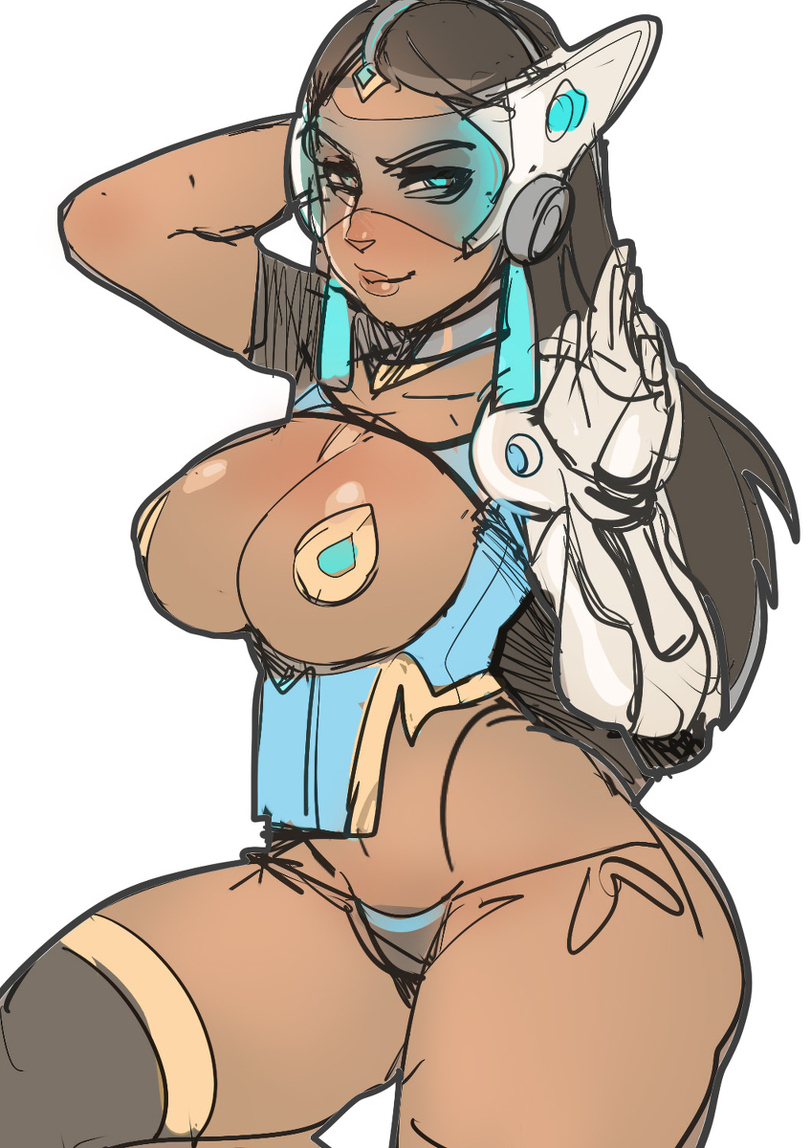 Overwatch - NSFW, Overwatch, Tracer, Art, Widowmaker, Mei, Symmetra, Mercy, Dva, Longpost