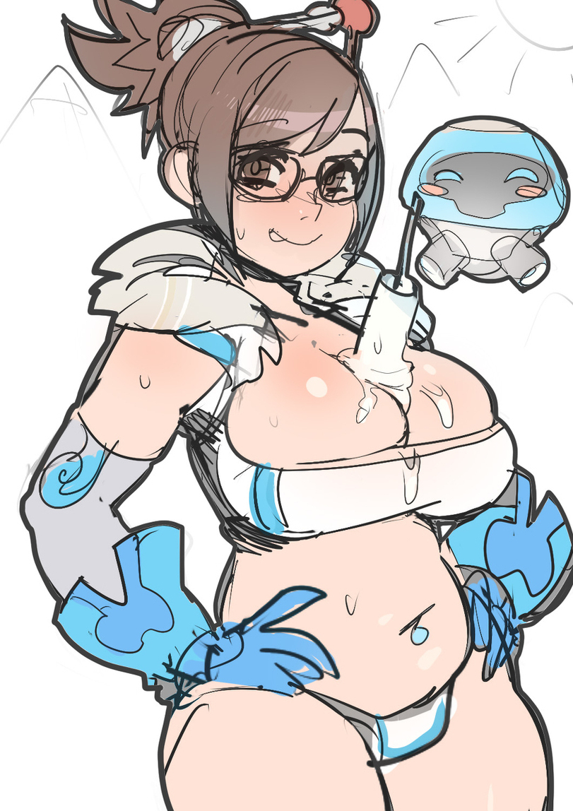 Overwatch - NSFW, Overwatch, Tracer, Art, Widowmaker, Mei, Symmetra, Mercy, Dva, Longpost