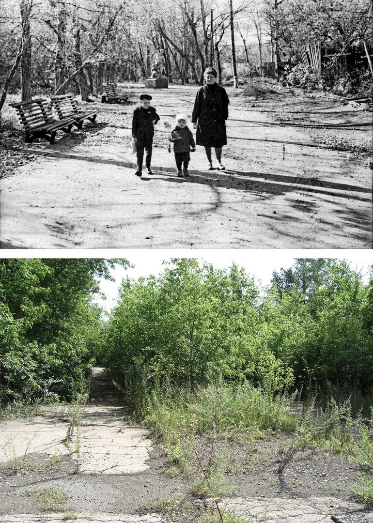 Club History of Magnitogorsk PARK OF METALLURGERS WAS/BECOMES. - Magnitogorsk, It Was-It Was, Old photo, Reality, , The park, Devastation, Longpost