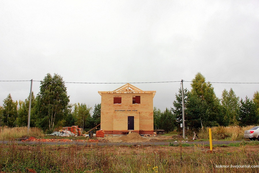 We build your house in 90 days. 60-65 days (25.09-30.09). The door appeared and the roof started - My, Home construction, My house, New building, My, The photo, Roof, Door, Kazan, Longpost