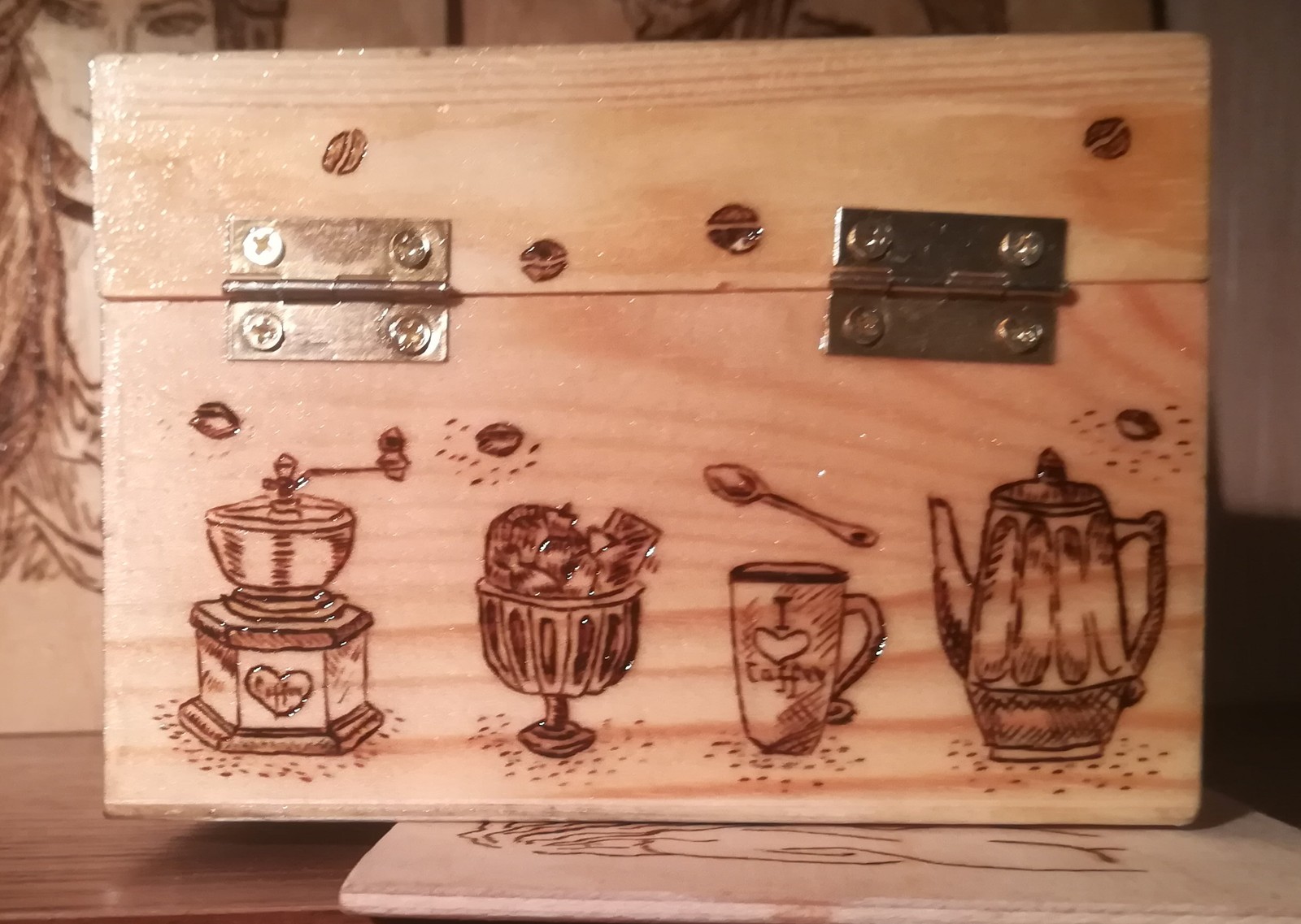 Woodburning - My, Casket, Pyrography, Longpost