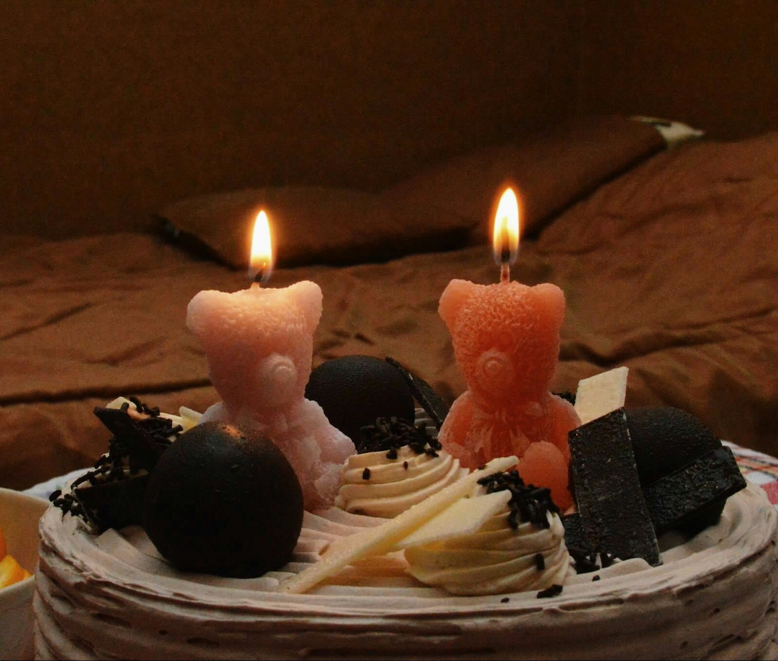 Festive cake candles. - My, Candle, , Cake, , Longpost