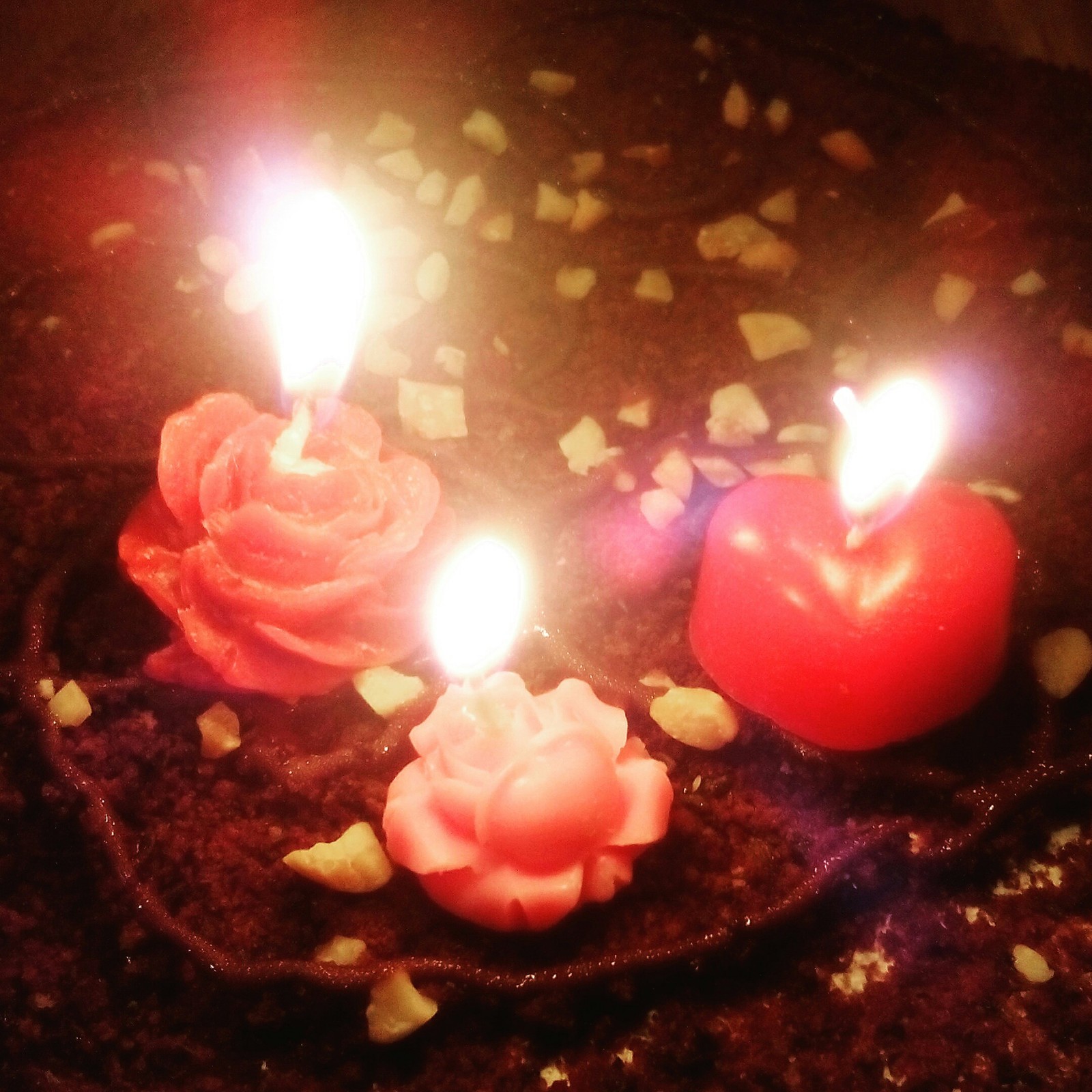 Festive cake candles. - My, Candle, , Cake, , Longpost