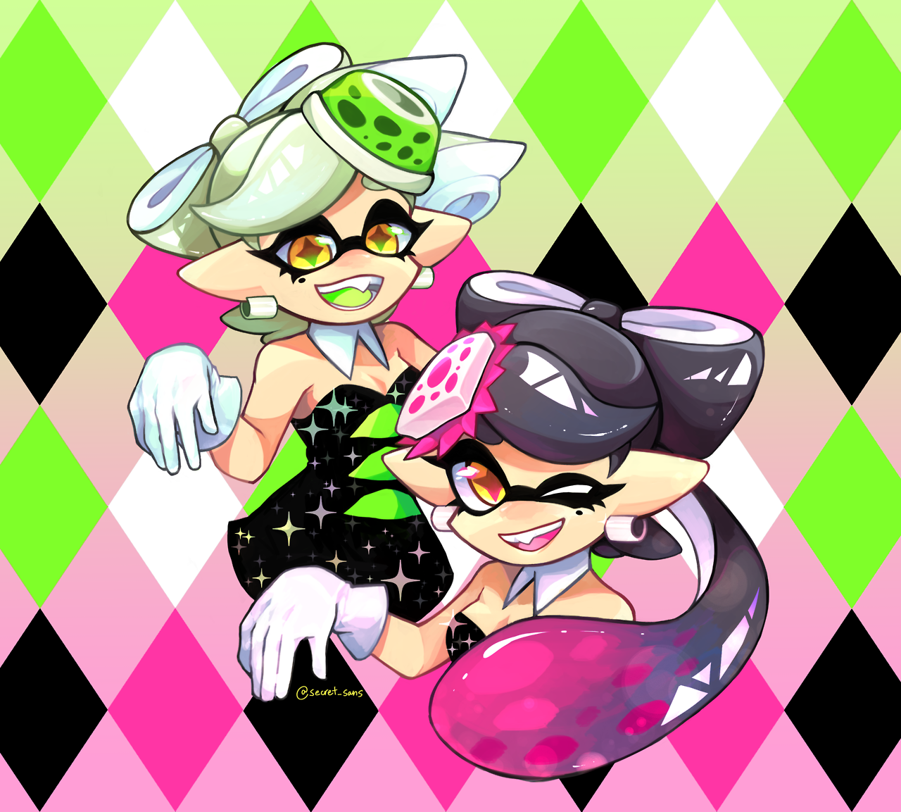 Stay Fresh! - Splatoon, Woomy, Инклинги, Squid Sisters, Арт