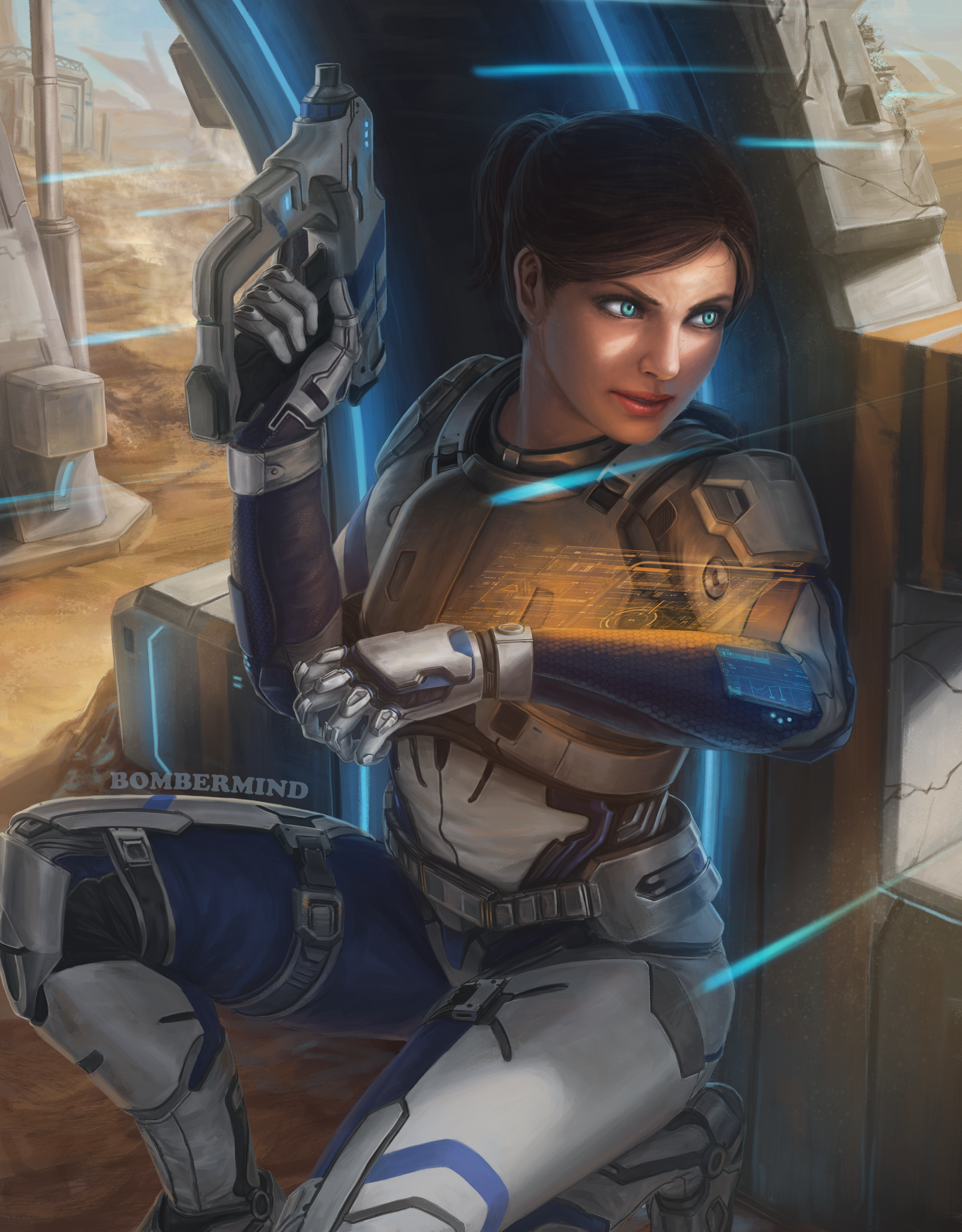 In hiding - Art, Games, Mass Effect: Andromeda, Mass effect, Sara Ryder, Mass Effect: Andromeda