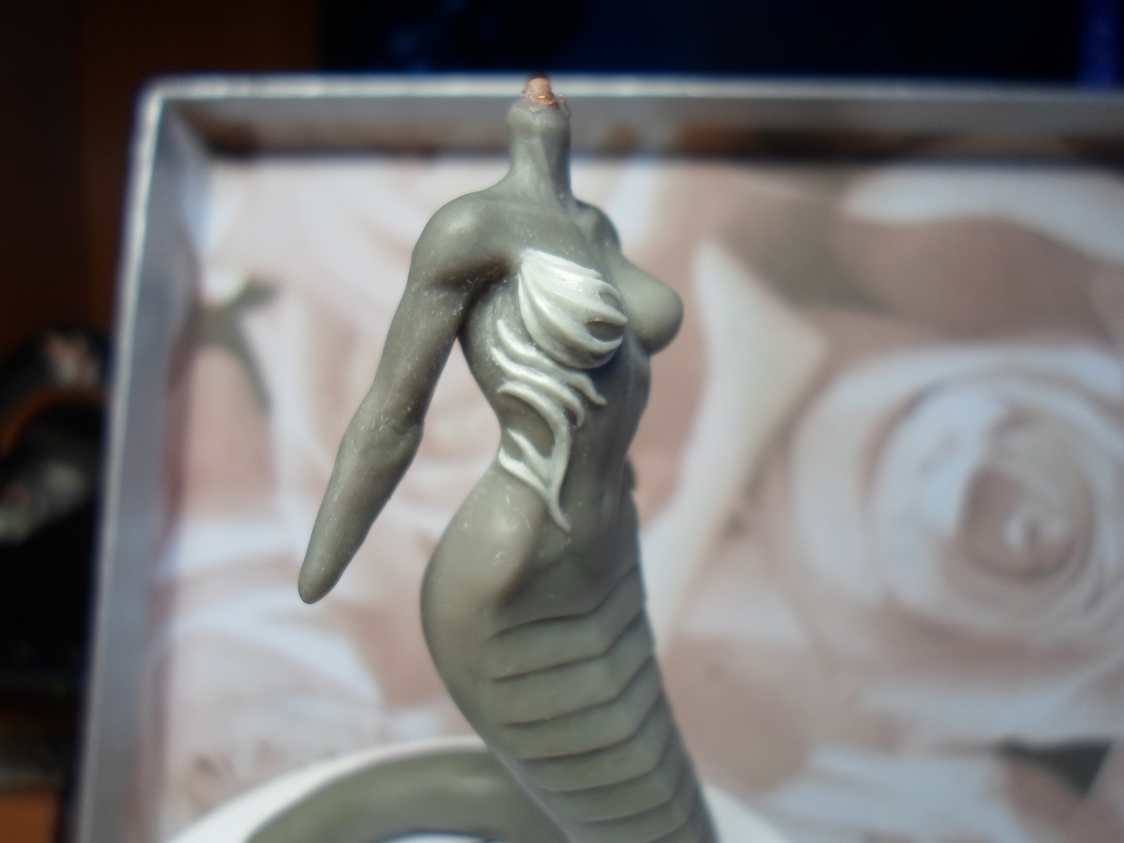 Naga, a little bit of the process of the new figurine - My, Naked, , Process of creation, Лепка, Miniature, With your own hands, Fantasy, Polymer clay, Longpost, Creation