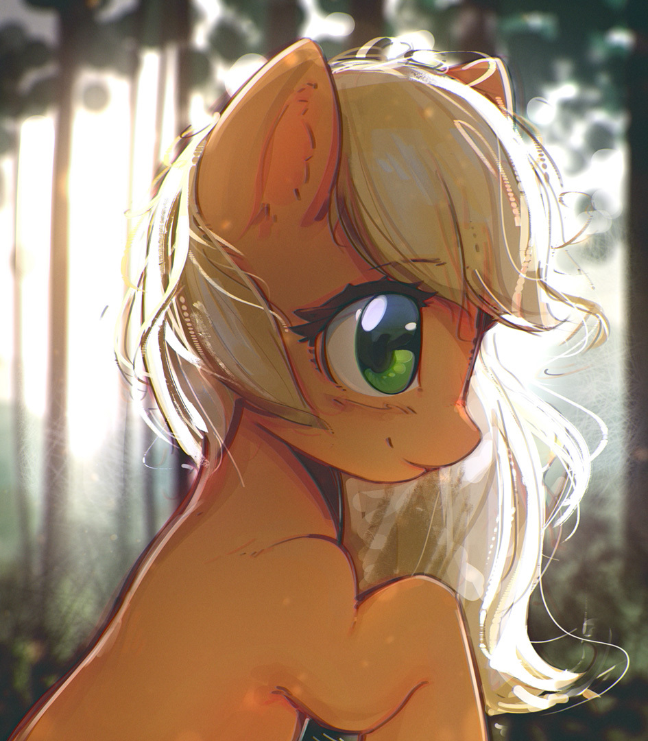 Luminous by mirroredsea - My little pony, Applejack, Mirroredsea