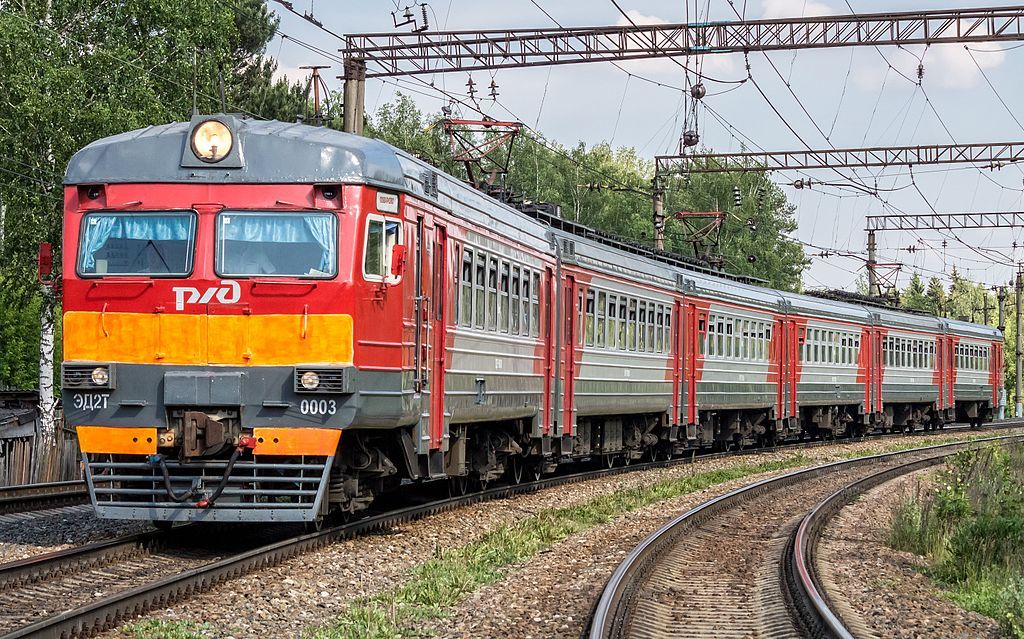 Electric train ed2t - My, Train, Russian Railways