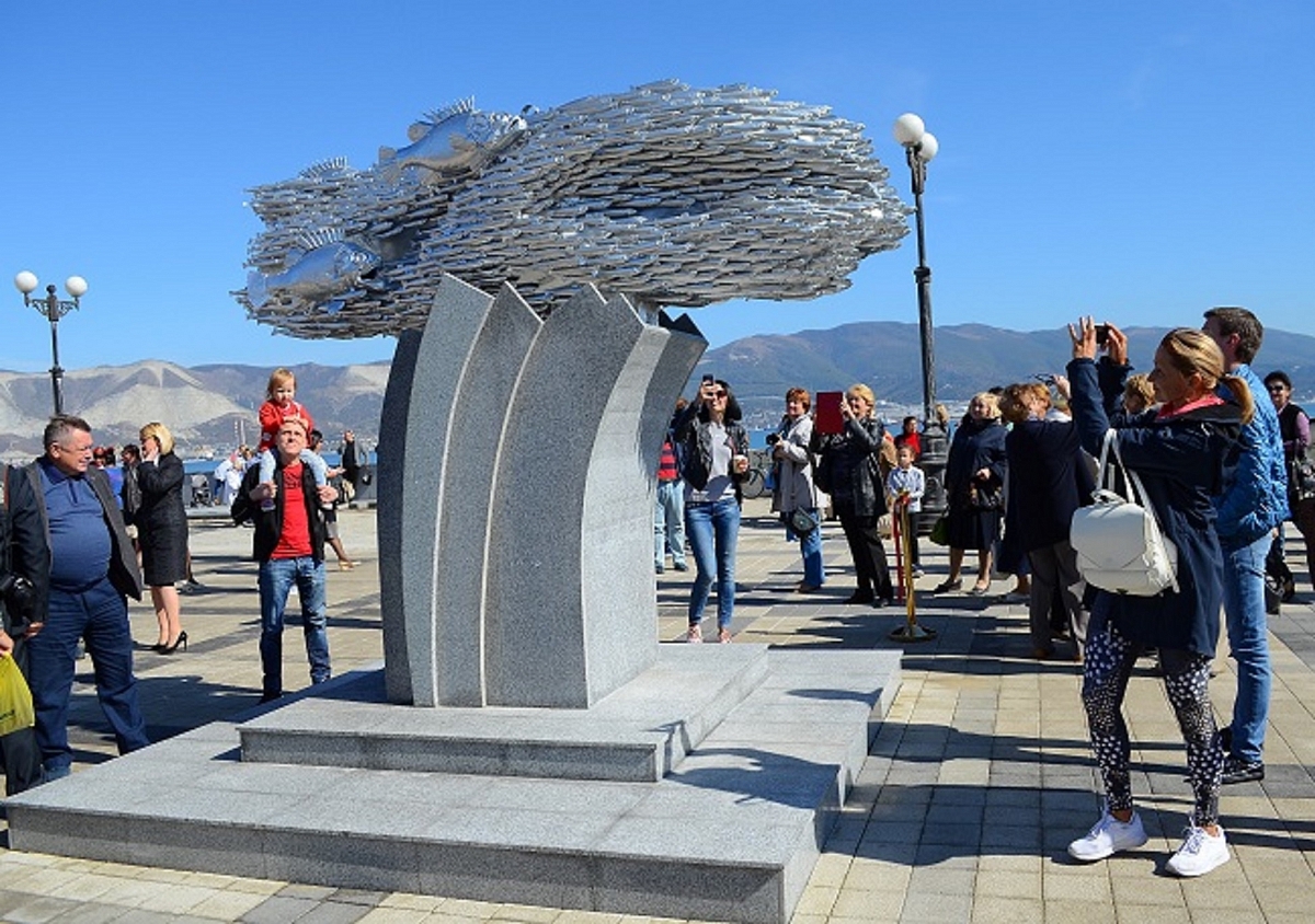 Monument to Hamsa - Monument, Anchovy, Novorossiysk, , Longpost