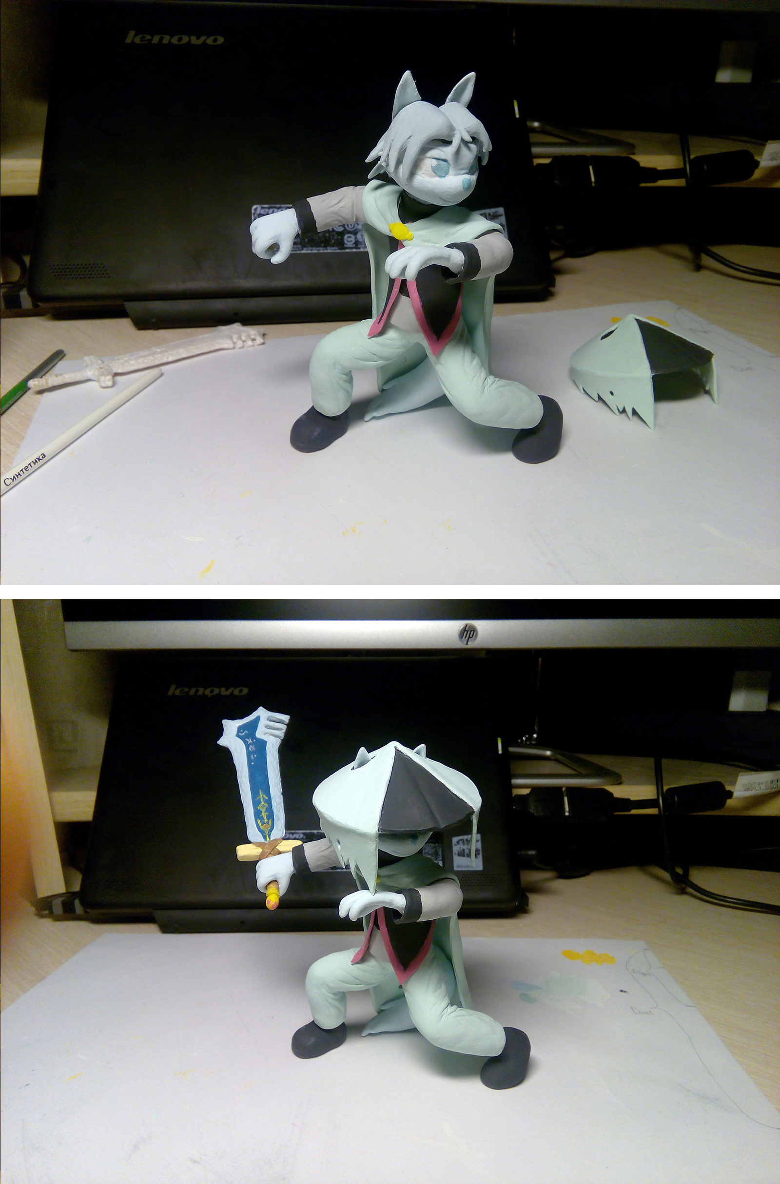 Geologists - My, With your own hands, Polymer clay, Dust: an Elysian tail, Dust, , Longpost, Video