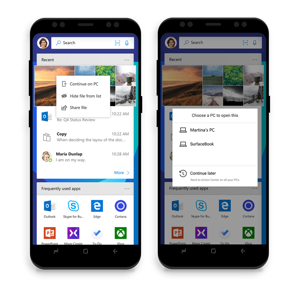 Microsoft Launcher делает Android и Windows 10 ближе | Пикабу