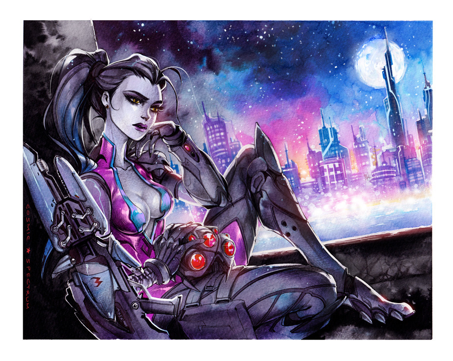 Арты - Dva, Widowmaker, Tracer, Mei, Арт, Overwatch, Длиннопост