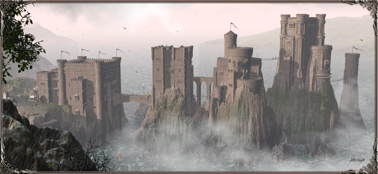 3D art on the castles of Westeros Author: Felix Sotomayor - Game of Thrones, PLIO, Art, Nest, Winterfell, , Pike, Highgarden, Longpost