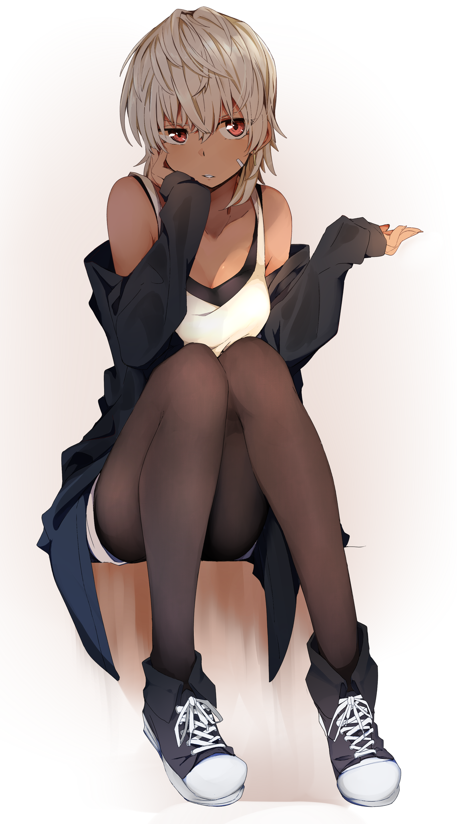 What are you looking at? - Art, Anime original, Pixiv, Anime art, Anime