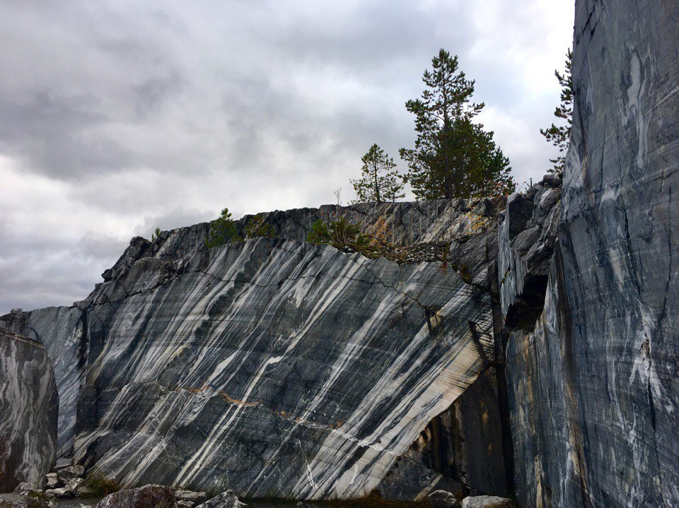 Marble canyon Ruskeala in Karelia. - My, Russia, Карелия, Autumn, My, Longpost