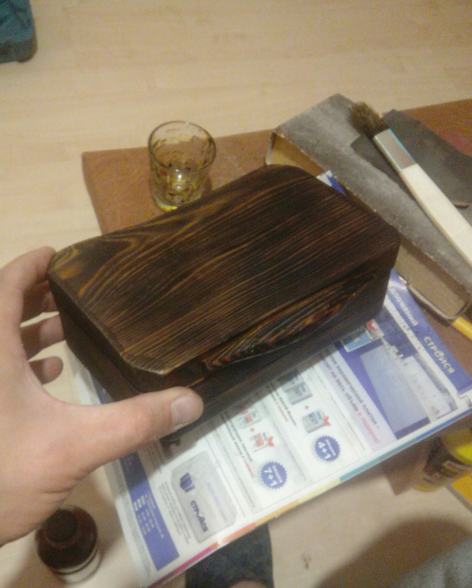 Box, first experience. - My, Wooden box, Casket, Wood products, Longpost