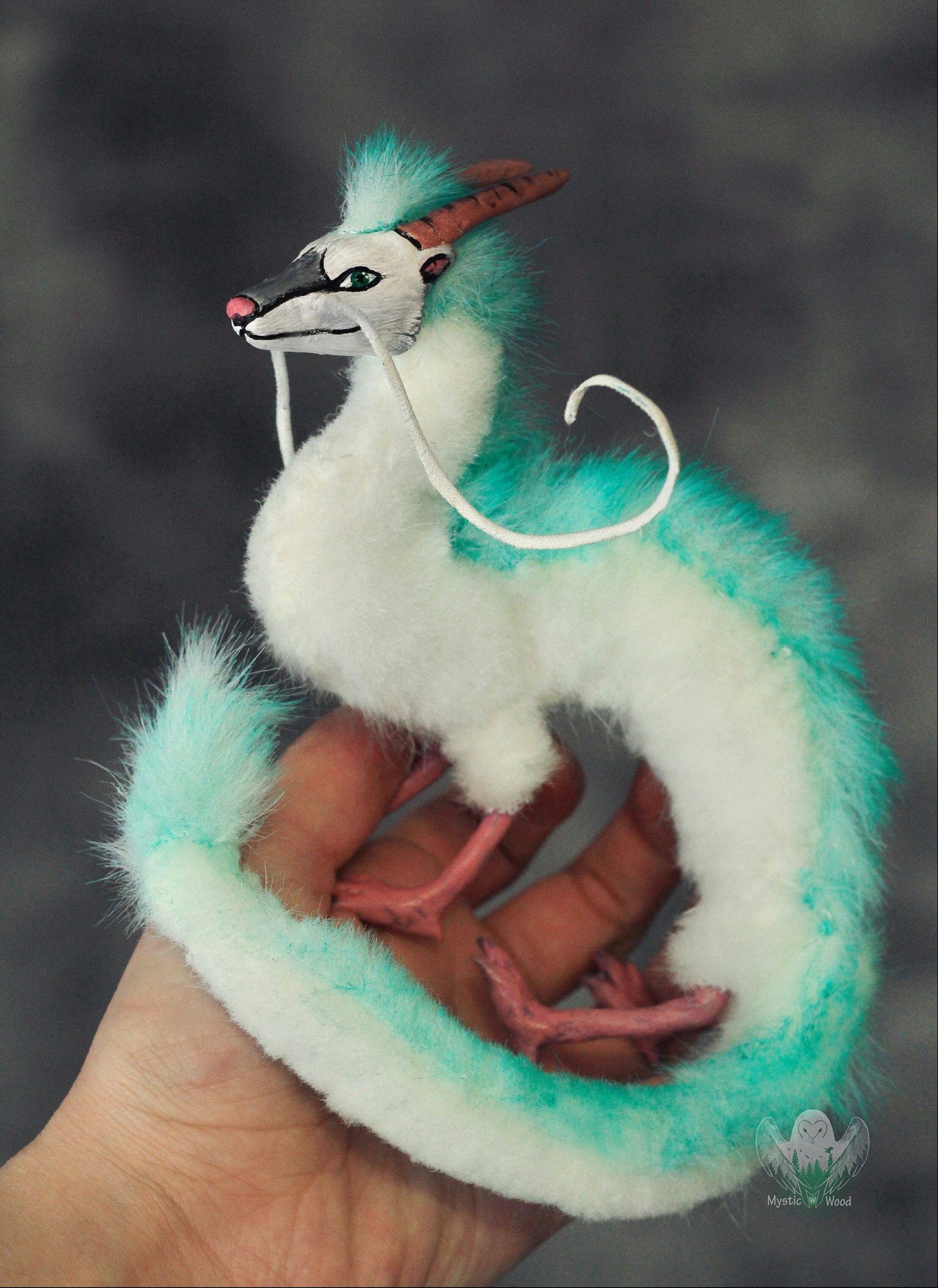 dragon haku - My, The Dragon, Haku, Spirited Away, Handmade, Needlework without process, Longpost