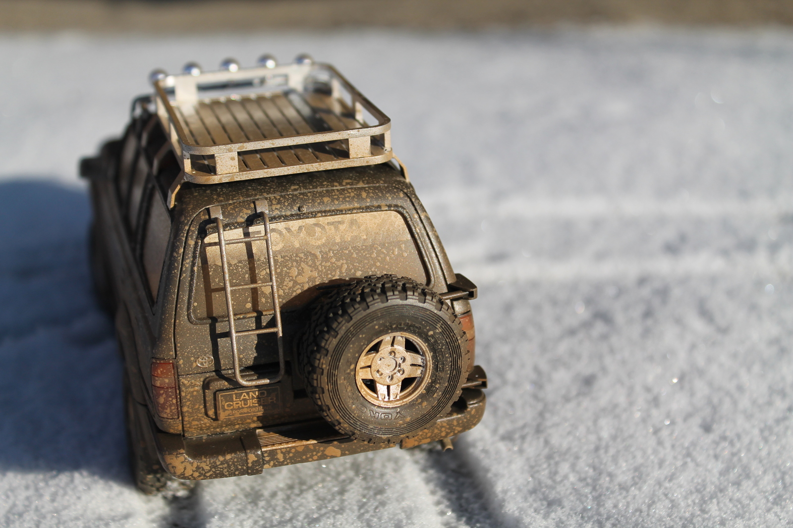 Land Cruiser 80 - My, Modeling, Rukozhop, Car modeling, Stand modeling, I share, , , Toyota, Longpost, 1:24