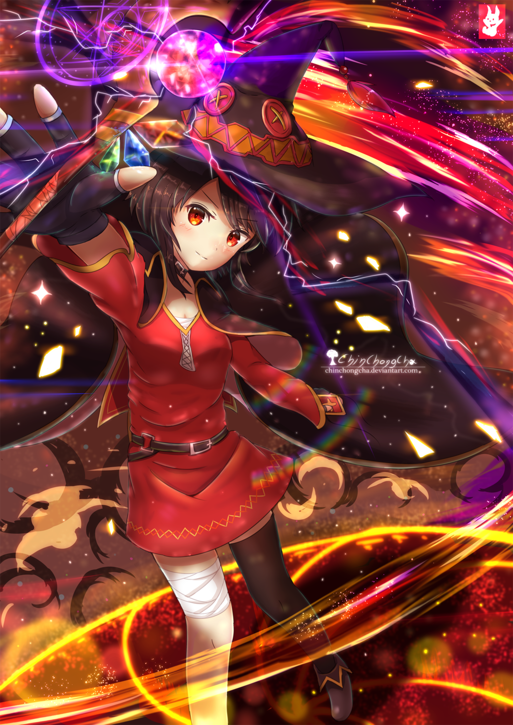 Megumin - Anime art, Anime, Megumin, Konosuba