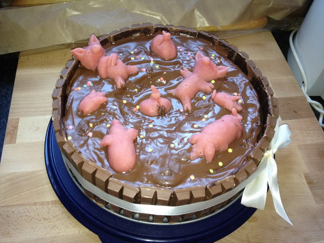 Appetizing, isn't it?) - Cake, Fail, Pig, From the network, The photo, Disgusting