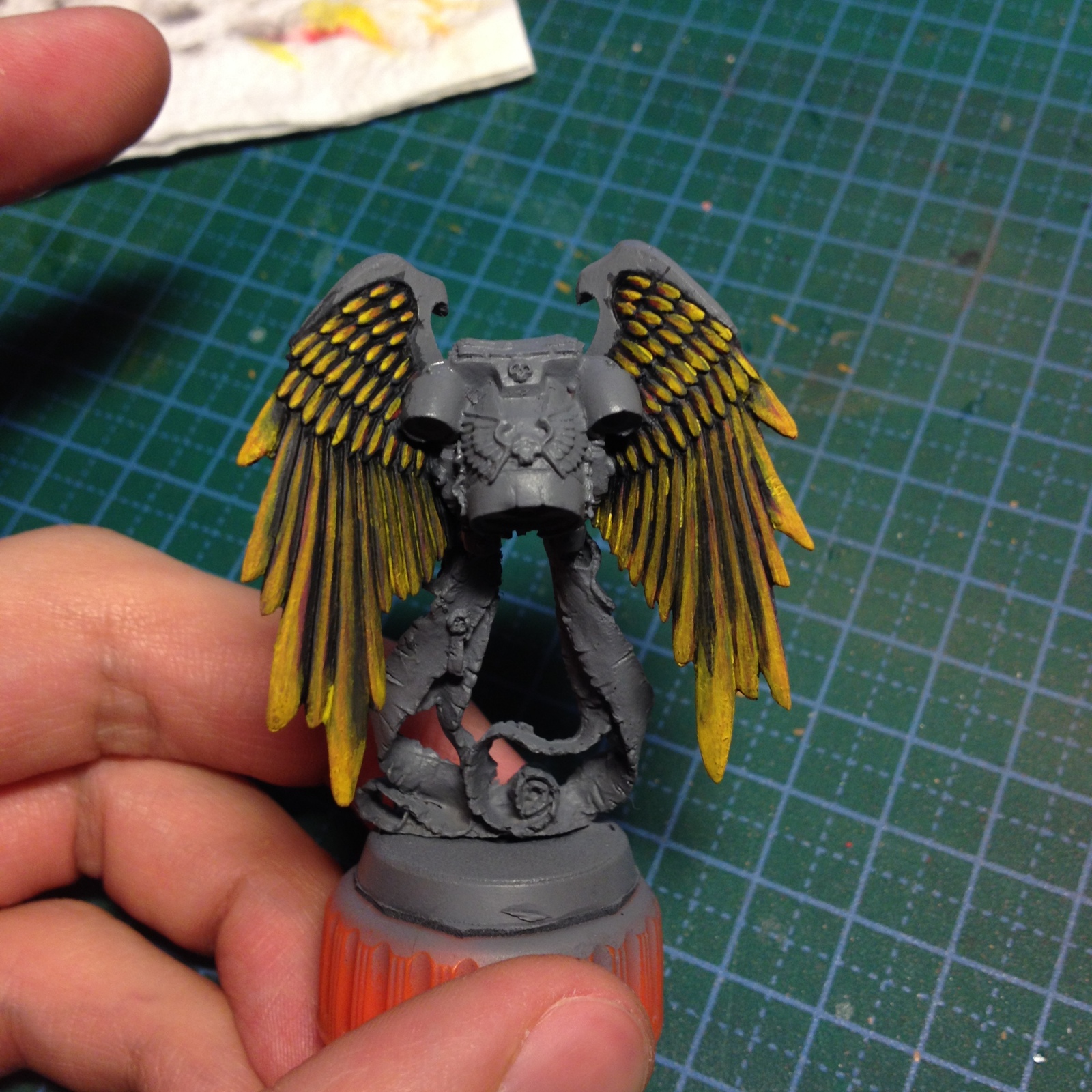 Little hobby. Astorath the Grim (but this is not accurate) - My, Sunkpainting, Warhammer 40k, Figurines, Tempera, Warhammer, Longpost, Wh miniatures