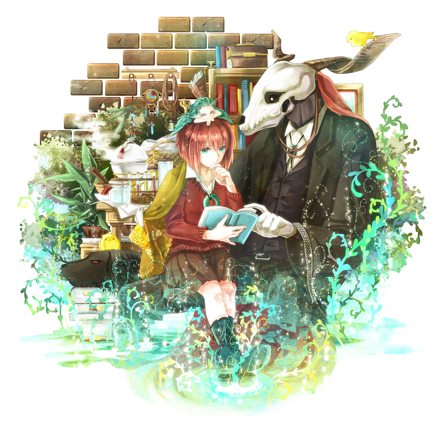 Сказочный мир магии - Аниме, Anime Art, Mahoutsukai no Yome, Elias Ainsworth, Hatori chise