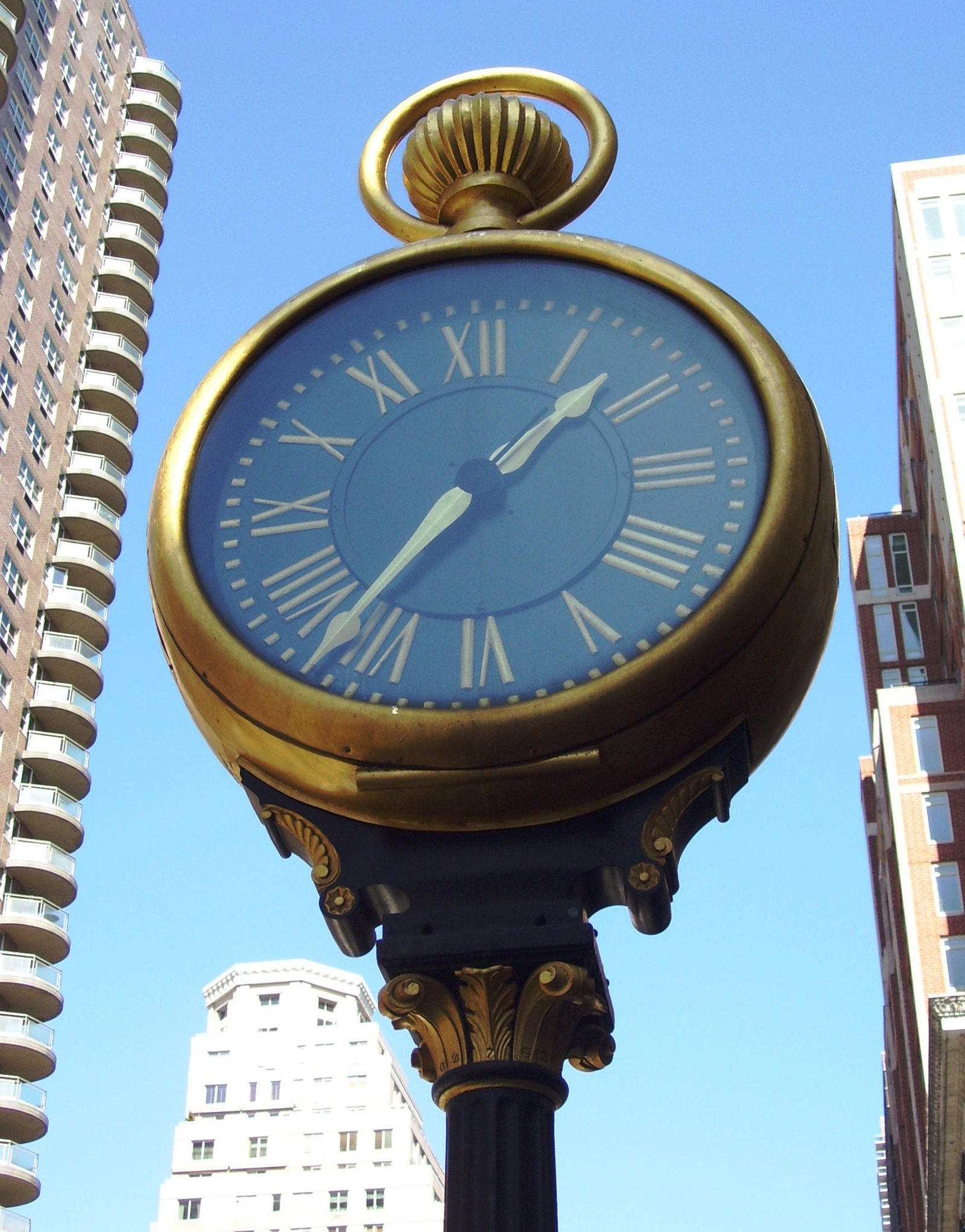 New York and Chicago street clocks - Clock, USA, Longpost