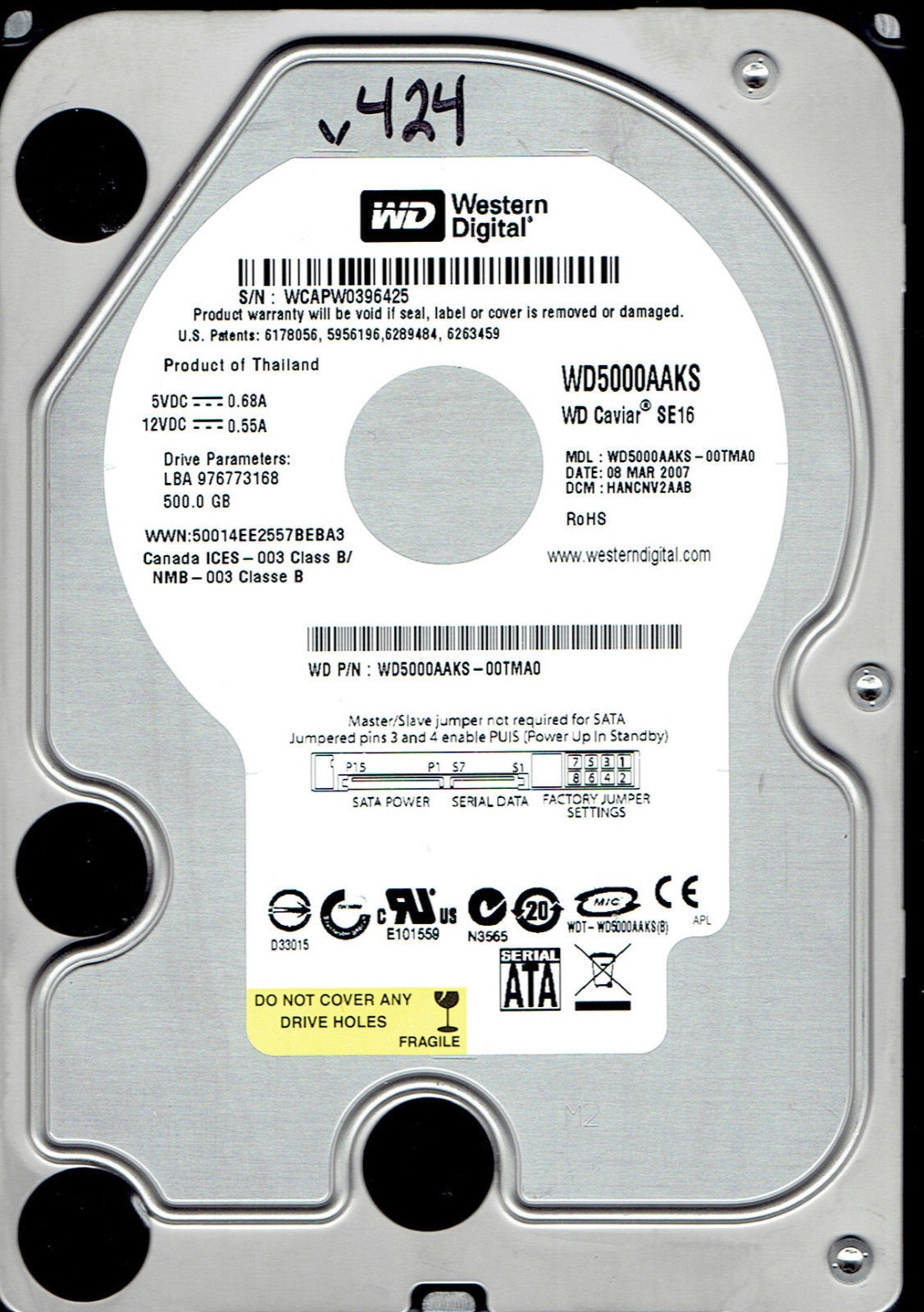 Резервные копии... делайте резервные копии важных данных. - Wd5000aaks-00tma0, Wd, Жесткий Диск, Поиск, Данные