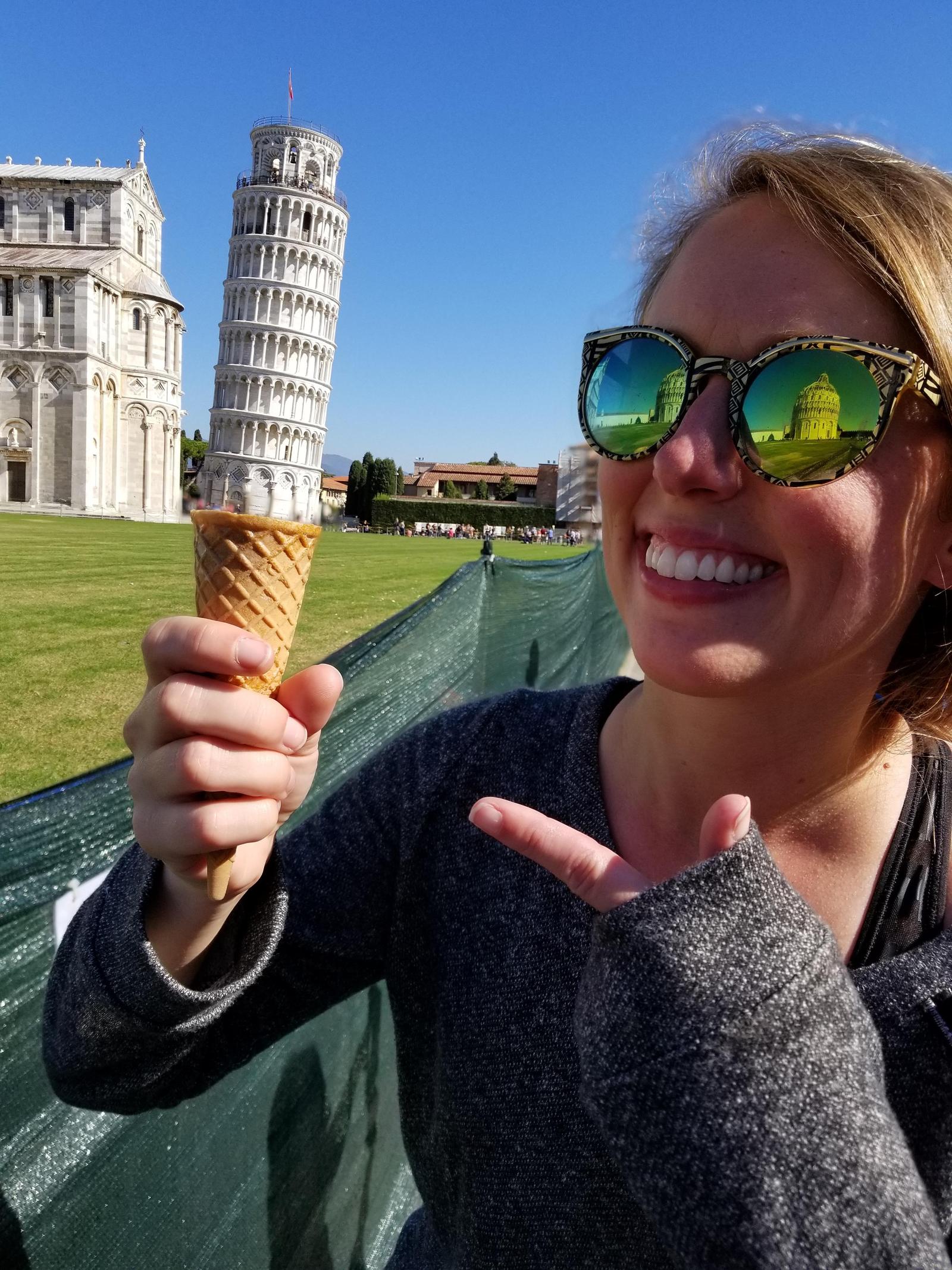 Original - Leaning tower of pisa, Ice cream