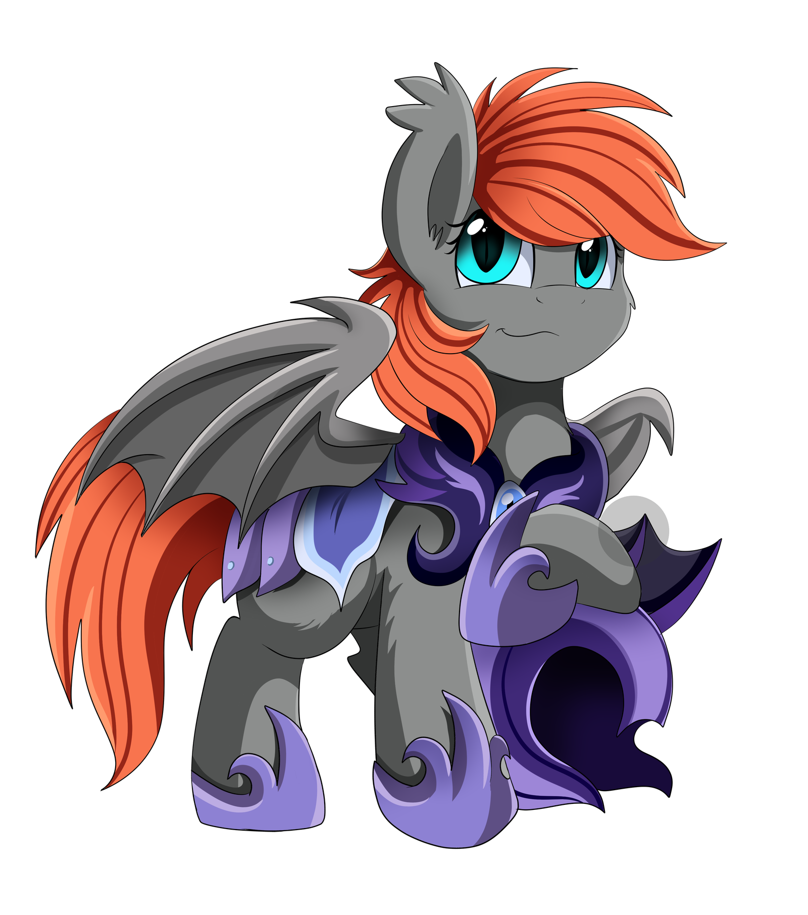 Bat Guard - My little pony, PonyArt, Batpony, Original character, Night Guard, Pridark