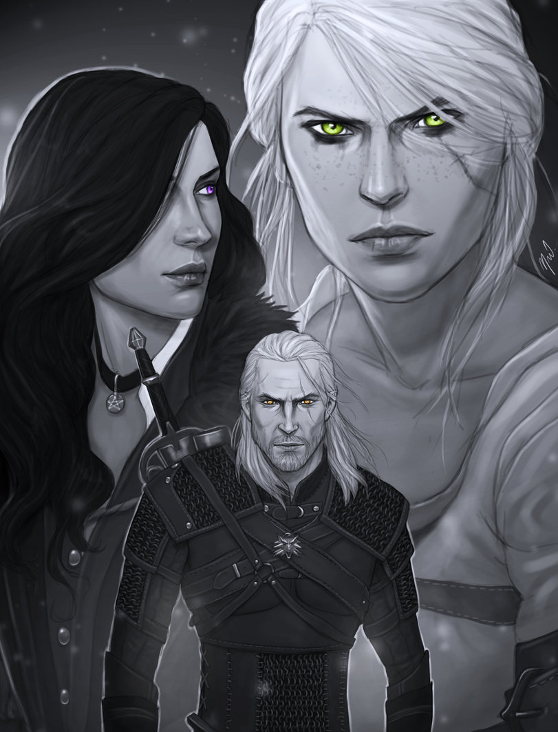 Family - Witcher, Geralt of Rivia, Yennefer, Ciri, Art