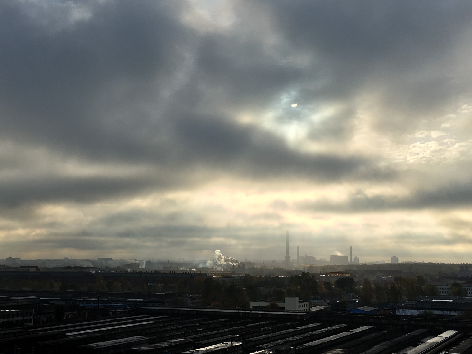 Urban morning in Minsk - My, Minsk, Urbanism, Factory