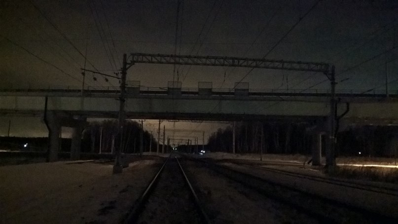 How I returned home by the dark railway. - My, Domodedovo, Night, Railway, Mat, Barybino, Longpost