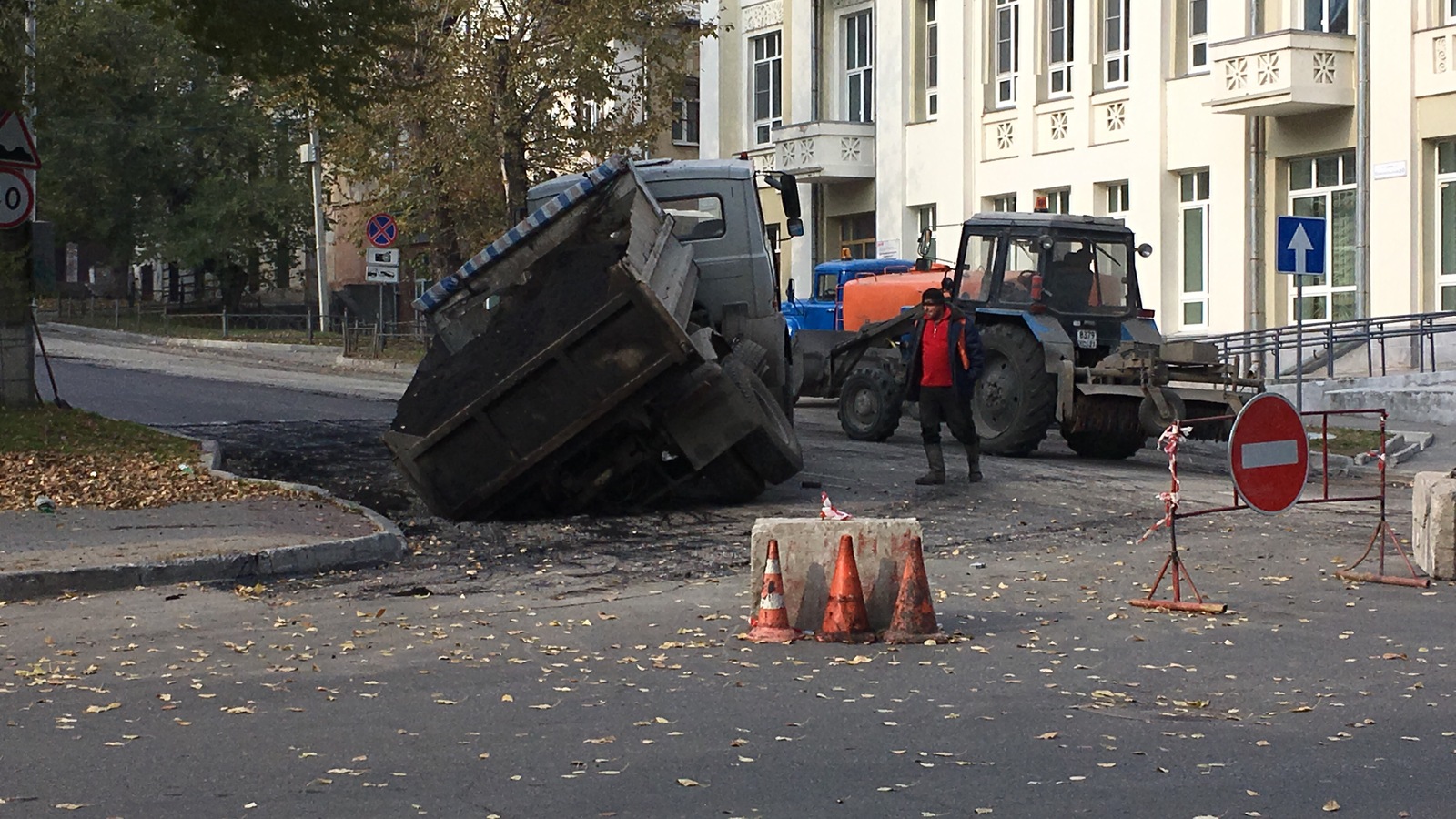 Fiasco? - My, Road repair, Failure, Khabarovsk