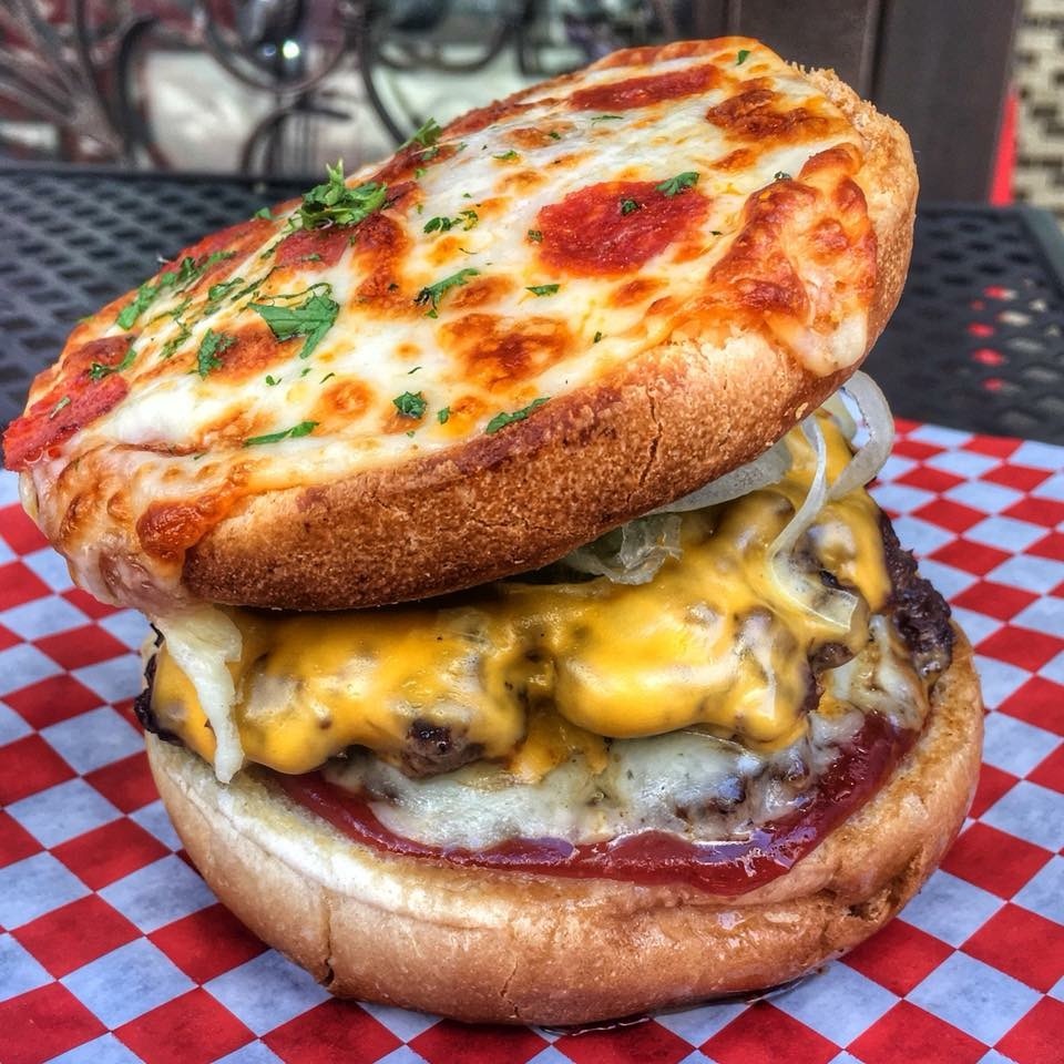 Pizza Burger. - Pizza, Burger, Food, Dinner, The photo