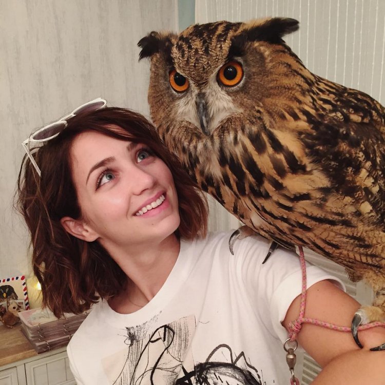 Delight - Owl, Girls, The photo, Emily Rudd